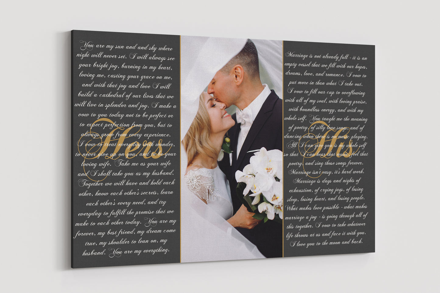 Wedding Vows Canvas