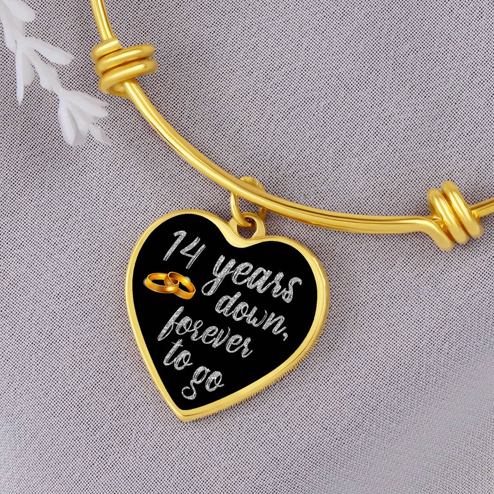 Armband zum 14. Jahrestag Silber