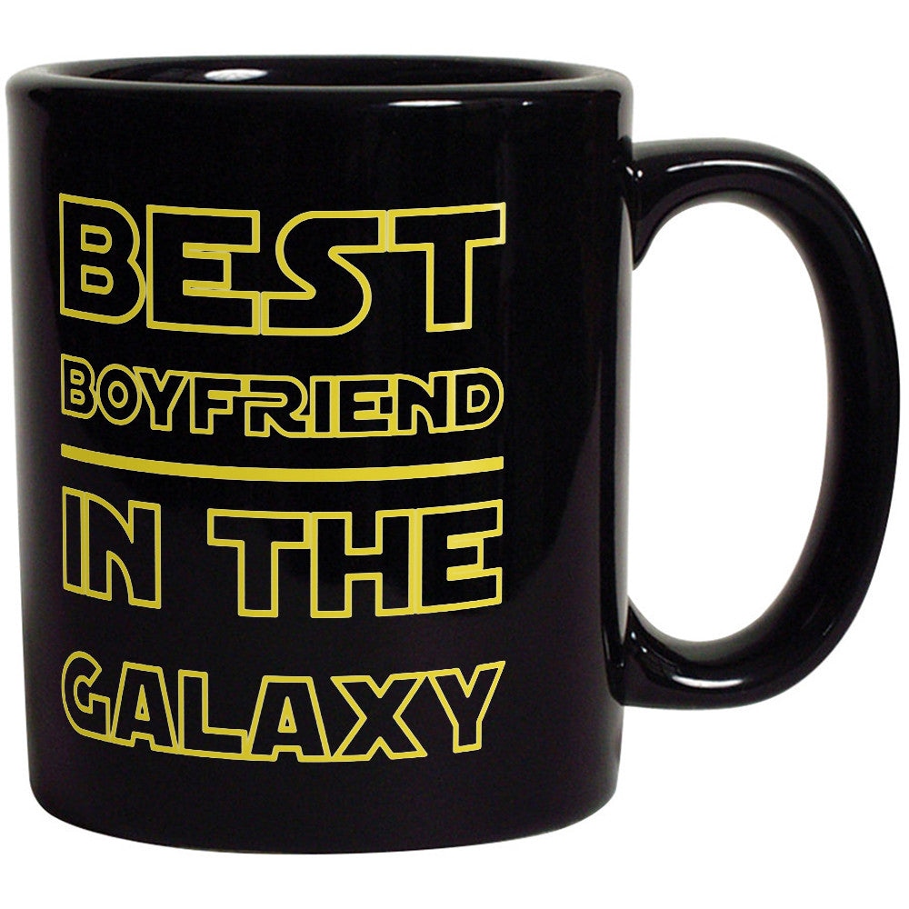 El mejor novio de la galaxia: taza de café divertida para novio