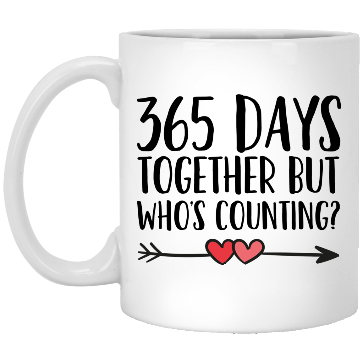 1st Anniversary 11 oz. White Mug