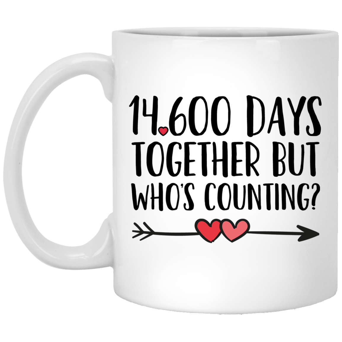 40. Jahrestag 11 oz. Weiße Tasse