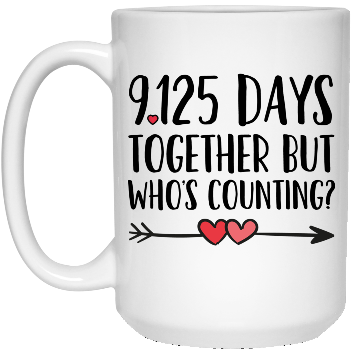 25th Anniversary 15 oz. White Mug