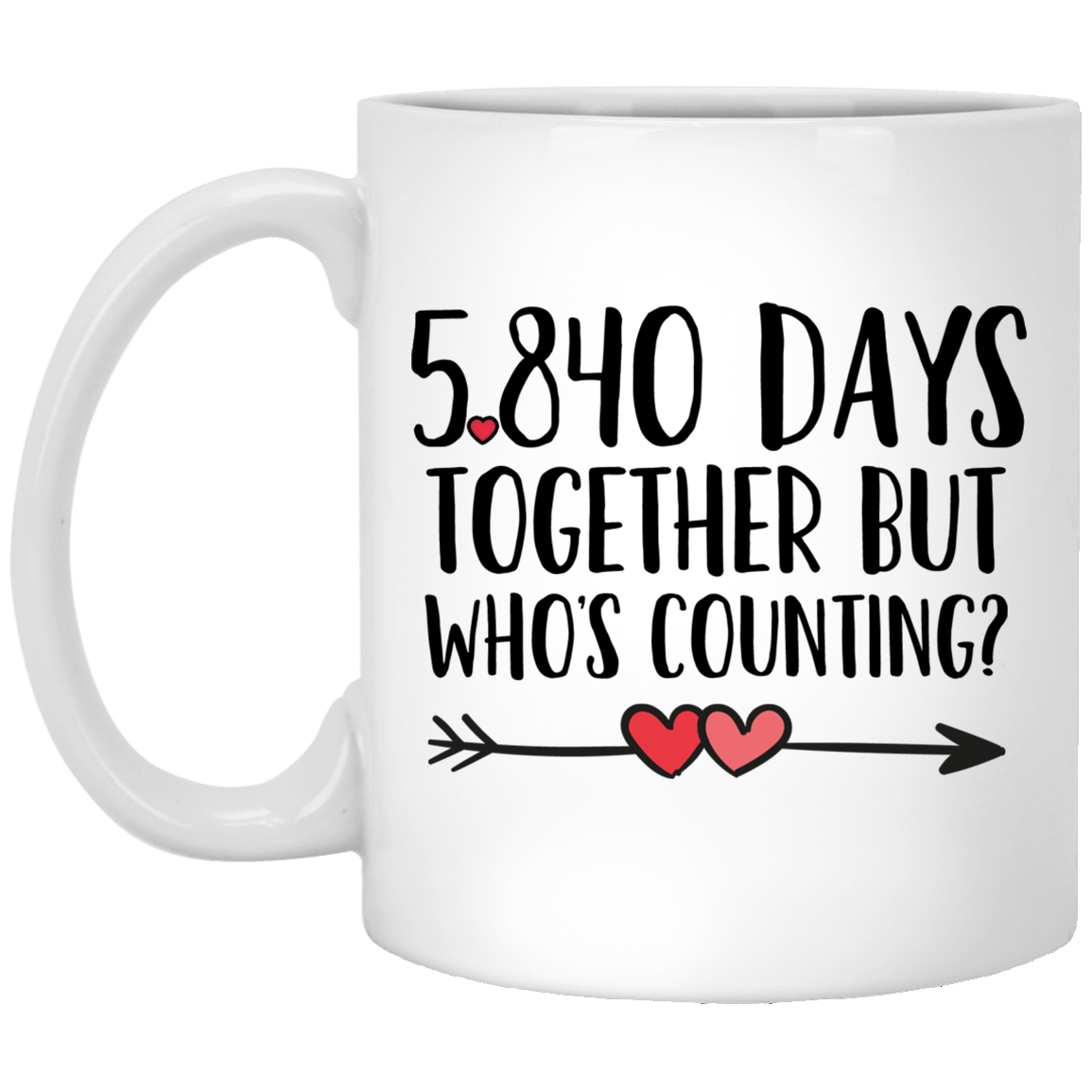 16. Jahrestag 11 oz. Weiße Tasse