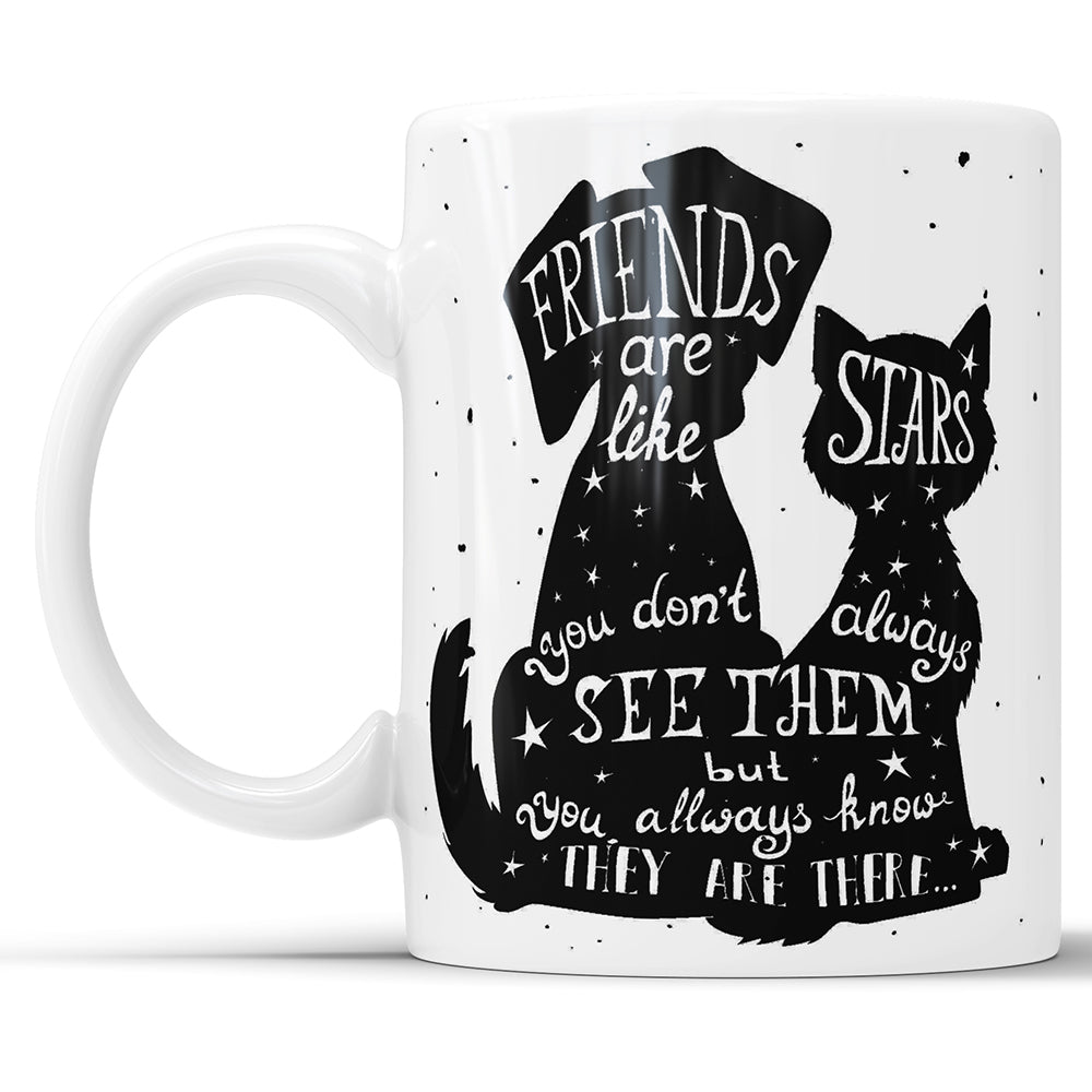 Friends Are Like Stars – Zitat-Tasse, perfektes Geschenk für die beste Freundin