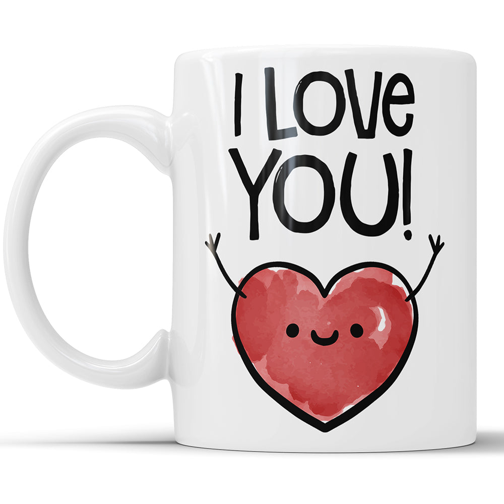 Ich liebe dich süße Herz-Kaffeetasse