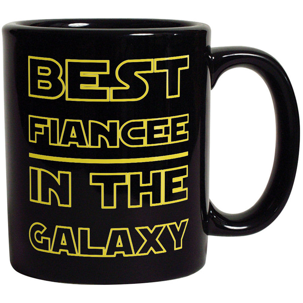 Mejor prometida de la galaxia - Taza de café divertida para prometida