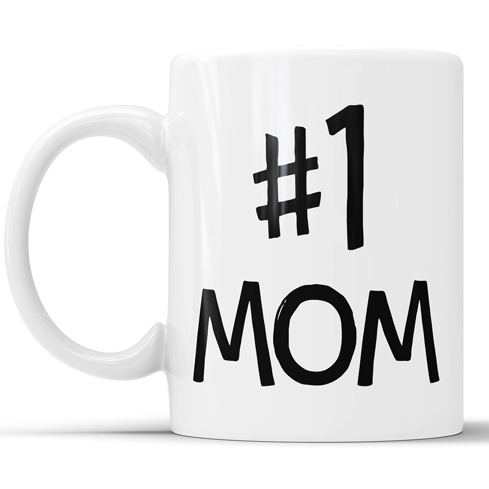 #1 Mom – Kaffeetasse für Mama Nummer Eins