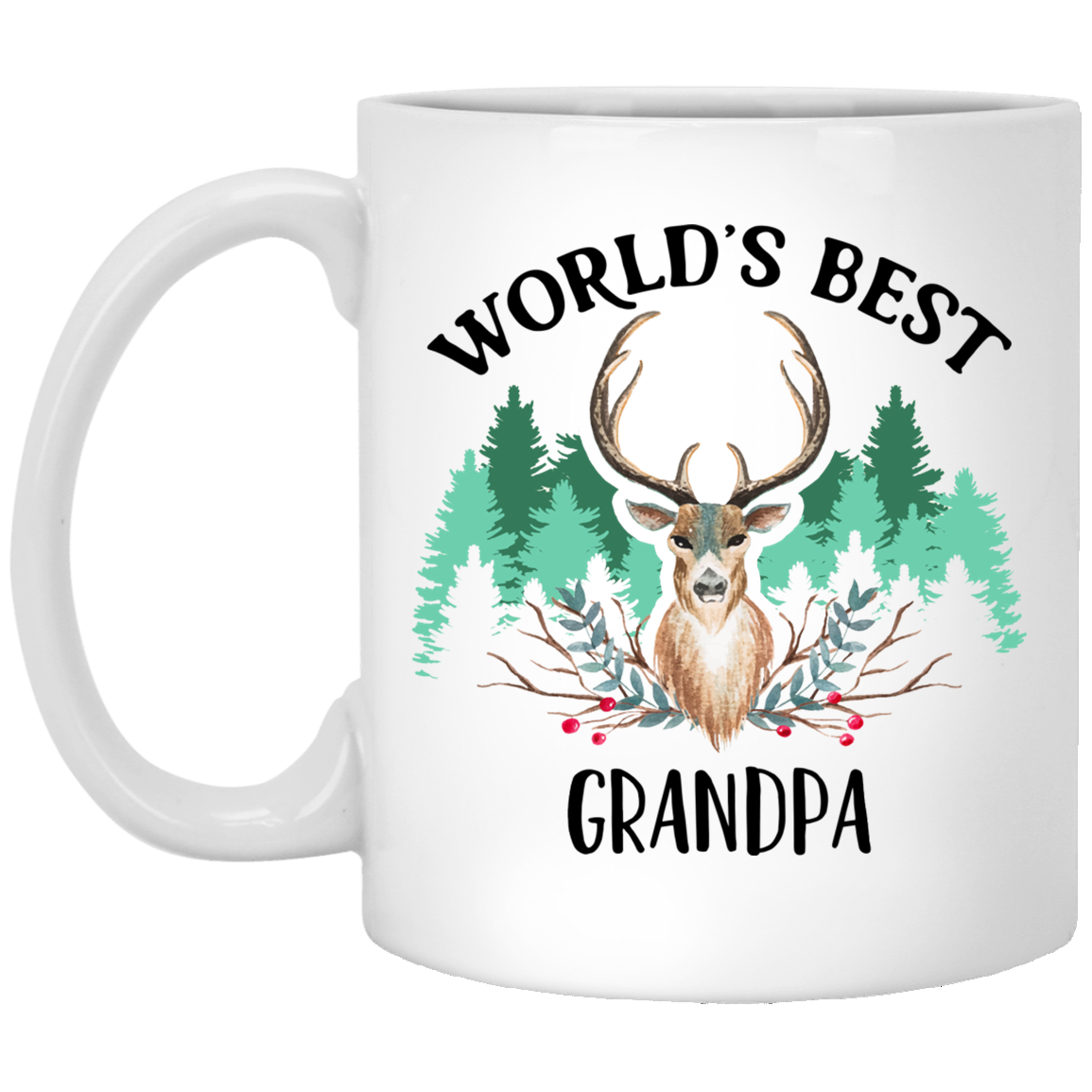 El mejor abuelo del mundo 11 oz. Taza blanca