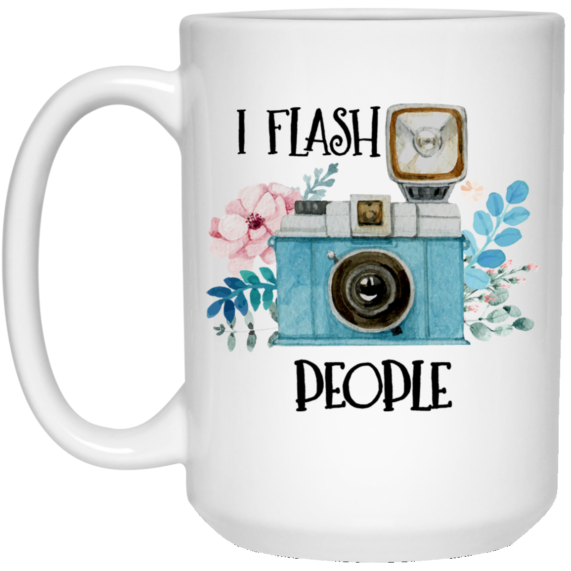 I Flash People 15 oz. White Mug