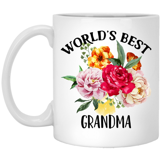 Worlds Best Grandma 11 oz. White Mug