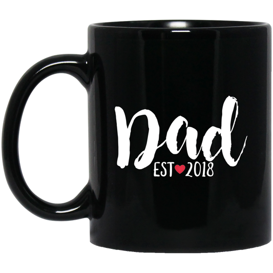 Papá 2018 11 oz. Taza negra