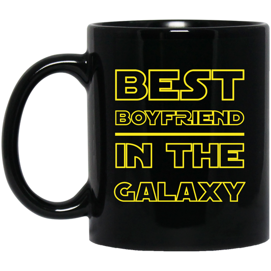 El mejor novio de la galaxia 11 oz. Taza negra