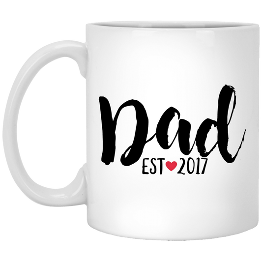 Papá est 2017 11 oz. Taza blanca