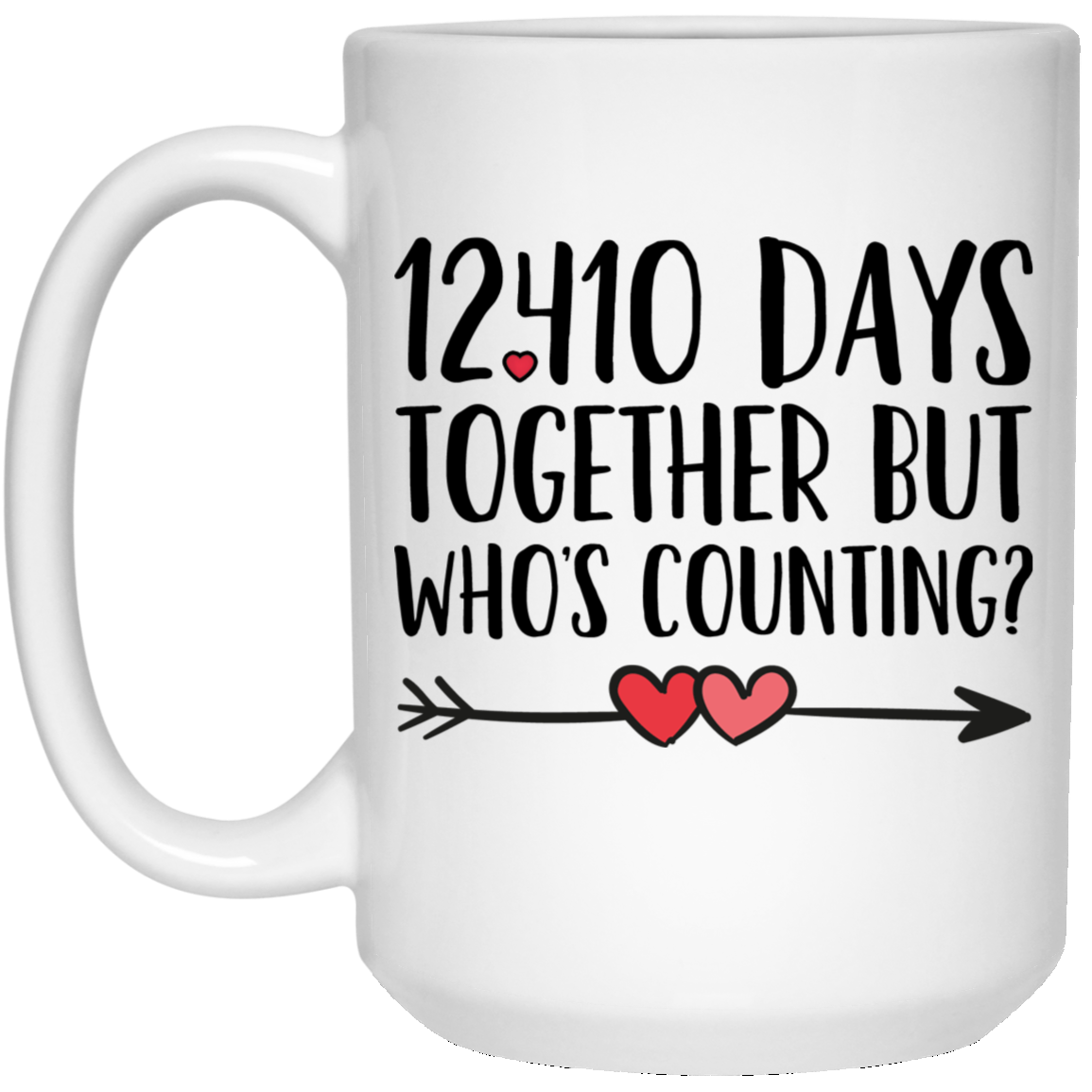 34th Anniversary 15 oz. White Mug