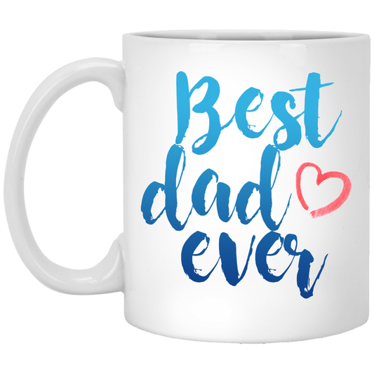 El mejor papá de todos los tiempos 11 oz. Taza blanca