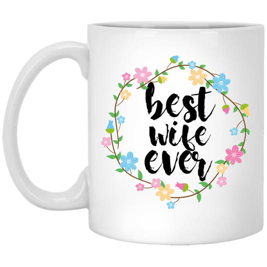 La mejor esposa de todos los tiempos 11 oz. Taza blanca