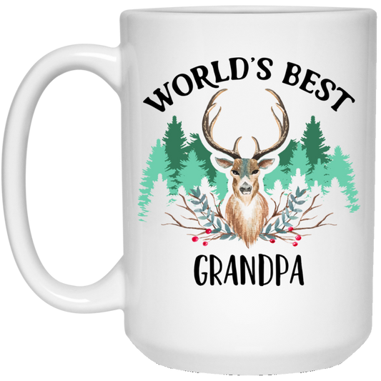 Worlds Best Grandpa 15 oz. White Mug