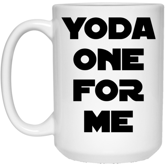 Yoda One For Me 15 oz. White Mug