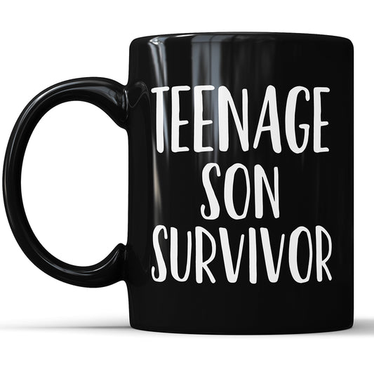 Teenager-Sohn, Überlebender, Schwarz