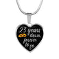 23 Year Anniversary Necklace Silver