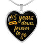 45 Years Anniversary Necklace Gold
