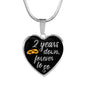 2 Year Anniversary Necklace Silver