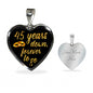 45 Years Anniversary Necklace Gold