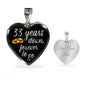 33 Year Anniversary Necklace Silver