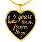 4 Year Anniversary Necklace Gold
