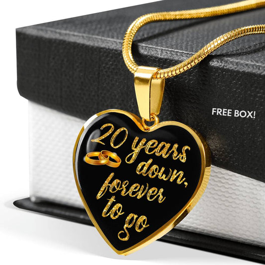 20 Year Anniversary Necklace Gold
