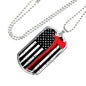 Red Lives Matter Dog Tag Axe