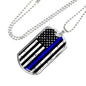 Blue Lives Dog Tag