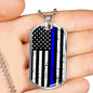 Blue Lives Dog Tag