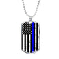 Blue Lives Dog Tag