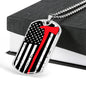 Red Lives Matter Dog Tag Axe