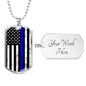 Blue Lives Dog Tag
