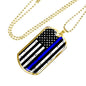 Blue Lives Dog Tag
