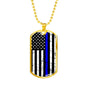 Blue Lives Dog Tag