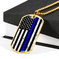 Blue Lives Dog Tag
