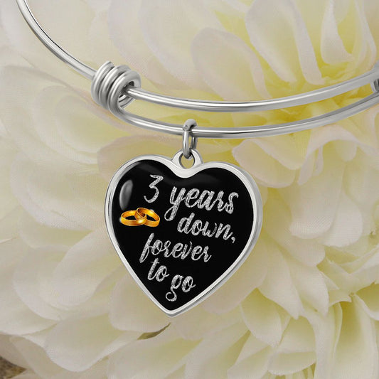 3rd Anniversary Bracelet Silver