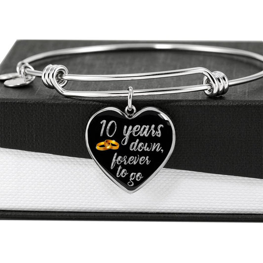Armband zum 10. Jahrestag Silber