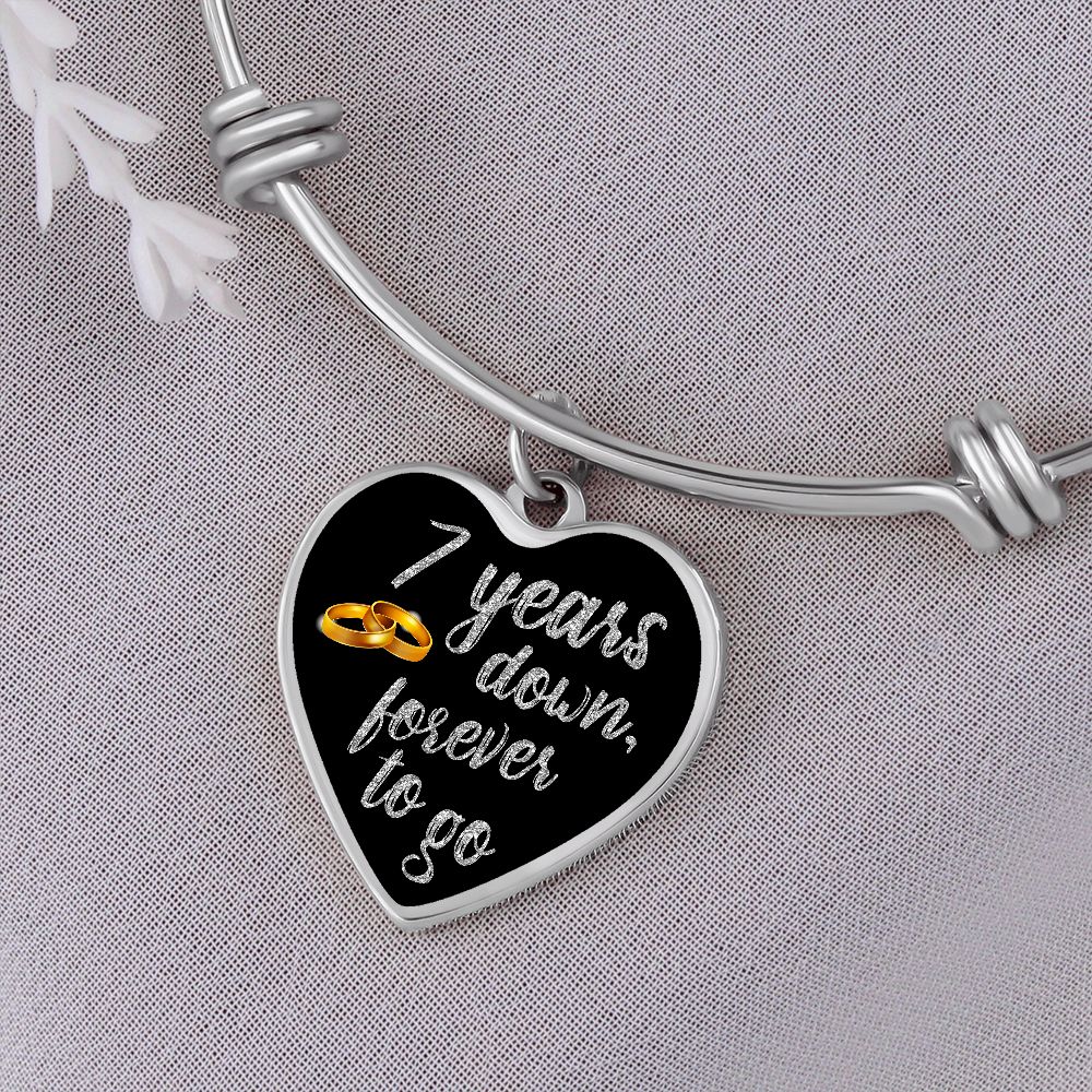 Armband zum 7. Jahrestag Silber