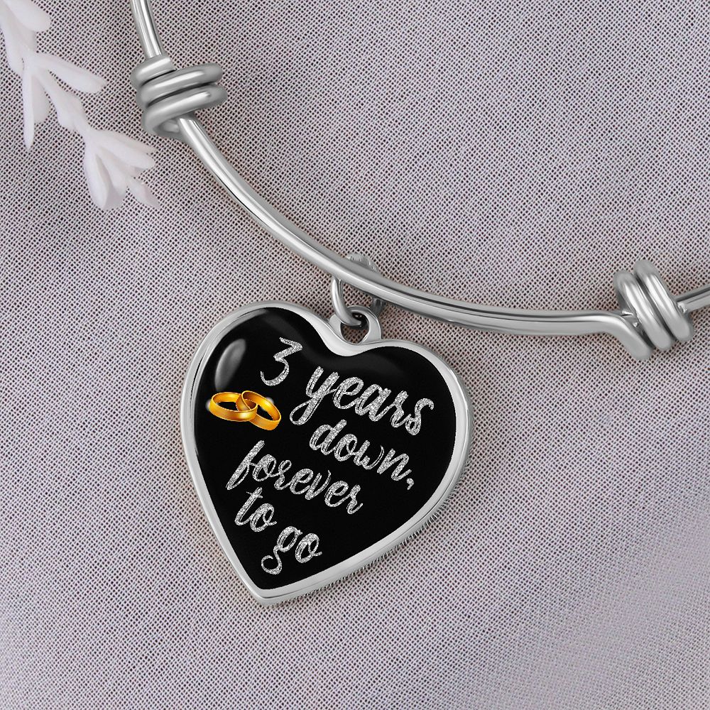 3rd Anniversary Bracelet Silver