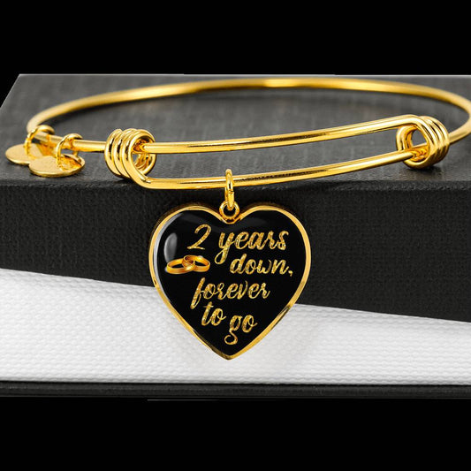 Armband zum 2. Jahrestag Gold