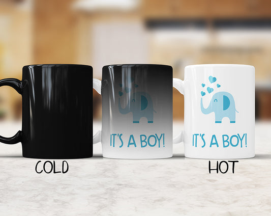 It's A Boy! Color Changing Mug For Baby Gender Reveal Party